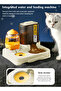 Automatic Food Feeder and Water Set Cat Feeder for Dogs Cats Pets Animals - 6
