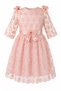 Girl's Lace Detailed Evening Dress with Bag, Special Occasion Birthday Party Dress - 4