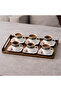 Service Tray, Tea - Coffee Tray 26X42 cm Copper Color