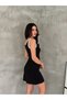 Women's Modal Fabric Embroidery Detailed V-Neck Dress - 3