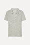 Men's Khaki Polo Neck Short Sleeve T-Shirt - 5
