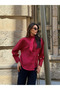 Red Striped Shirt with Scarf Detail - 3236 - 4
