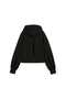 Wardrobe Essentials Women's Wide Cut Short Hooded Sweatshirt - 6