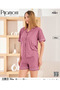 Women's Nami Lan Fabric Short Sleeve Buttoned Shorts Pajama Set