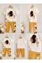 Girl's Figured Printed T-Shirt and Leggings Top-Bottom Set - 2