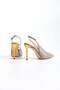 Women's Genuine Leather Heeled Shoes Mink - 4