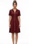 Women's Short Sleeve Double Zipper Mini Modal Dress - 6