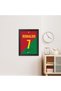 Alayra FramedPoster Wall Art Cristiano Ronaldo Portugal No 7 Shirt Signed Printed Photo Picture Gift For CR7 Fans Digitally Reproduced Signature Black Frame with Glass-Ready to hang A3-44cm - 5