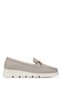 Women's Genuine Leather Beige Loafer Shoes