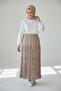 Women's Folded Summer Gypsy Skirt with Elastic Waist - 2