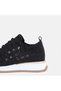 Large Size Sports Shoes Black Knitted Genuine Leather - 5