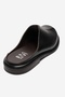 Tansy Black Skin Genuine Leather Closed-Front Women's Slippers - 5
