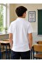 100% Cotton Polo Non-Curling Collar School T-Shirt Breathable Fabric - 4