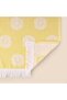 Soft Floral Patterned Hand Towel - Mustard - 30X50 cm - 3