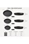 3-Piece Pizza Tray Set 22-24-26 cm Non-Stick Baking Tray Pfoa Free Steel - 3