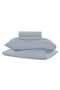 2-Piece Sateen Stripe Pillow Case 50X75Cm 200Tc Blue - 2