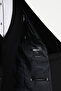 Straight Slim Fit Removable Velvet Collar Men's Groom Suit Black - 45453.26Y - 7