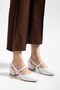 Elara White Genuine Leather Women's Low Heel Shoes, Sizes 34-43, Comfortable and Stylish Design - 8