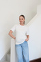Crew Neck Basic T-Shirt White - 2