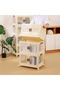 5 Tier Multi-Layer Plastic Storage Cabinet For clothes, Shoes with Lid & Wheels - 3