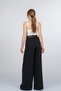 Women's Summer Black Bellara Wide Pleated High Waist Belted Trousers Stylish Daily Comfortable 30374 - 4