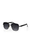 Uv400 Protection Metal Frame Gradient Glass Men's Sunglasses Black Color Plg-2120C1 - 4