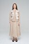 Women's Pastel Color Embroidered Flowy Vest - 3