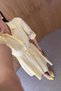 Yellow Dress with Lace Detail on the Sleeves - 6