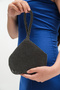 Black/Silver Women's Imported Mini Crystal Stone Evening Dress Evening Bag Clutch - 4