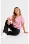 Girls Ribbed Double Set High Waist Spanish Flared Pants Blouse T-Shirt Double Set 4-12 Years - 3