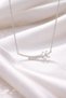 Crystal Leaf Silver Necklace