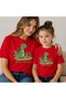 Mother Daughter Cute Dinosaur Printed Oversize T-Shirt Twin T-Shirt 100% Cotton Comfortable Fit (Single Price)