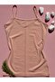 Women's 5-Piece Modal Athlete Set V-Neck Rope Strap Basic Athlete Dark Skin Salmon Brown Black White - 3