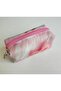 Pink Bow Patterned Zippered Mini Wallet Keychain & Bag Accessory - 2