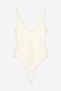 Women's Ecru Strappy Tank Top 26Katl01075-Ecru - 5