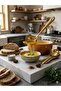 Gold Color Stainless Steel Serving Spoon - Stylish Presentation and Preparation Spoon - 2