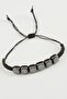 Gldisptm Cube Hematite Natural (33031) Stone Bracelet-Anthracite - 2