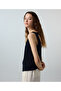 Cutout T-Shirt with Bead Accessories - 6