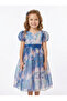 Girls Printed Party Dress