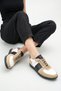 Black Suede Women's Sports Shoes Sneaker Non-Slip Sole Sneak
