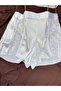Satin Lace Detailed Strappy Shorts Pajama Nightgown Set - 4