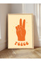 Orange Color Themed 6 Piece Wooden Framed Painting - 6