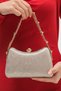 Gold Wavy Women's Evening Dress Wedding Bag - 2