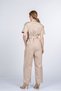 Women's Summer Stone Calista Short Sleeve Button Front Jumpsuit Stylish Daily Comfortable 50390 - 2