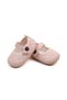 - Baby Quilted Mary Jane Soft Sole Shoes- Pink & Ivory- 0M to 24M - 3