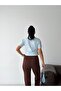 Premium Viscose Soft Textured Polo Collar Short Sleeve Embroidery Detailed Knitwear Sweater - 8