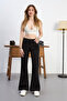 Women's High Waist Stretchy Flared Pants - 7