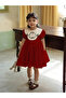Girls Embroidered Puff Sleeve Dress - 3