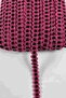 Fuchsia Black Chainora Premium Chain Form Woven Decorative Ribbon – 5 Meters - 3