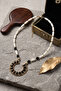Ethnic Style Black Cream Necklace - 3